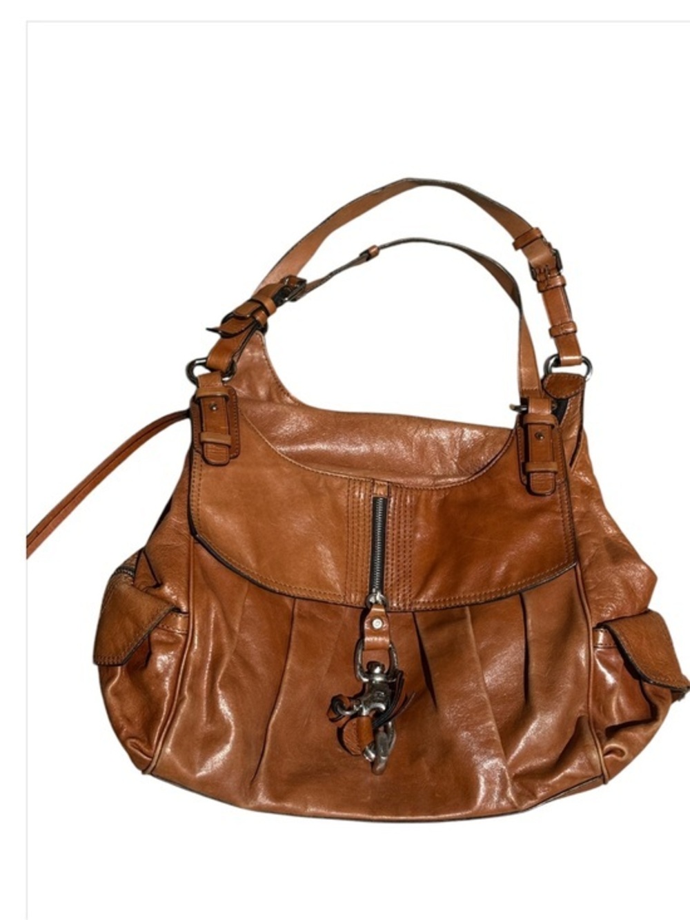 Francesco Biasia Metallic Shoulder/Handbag Satchel🤎